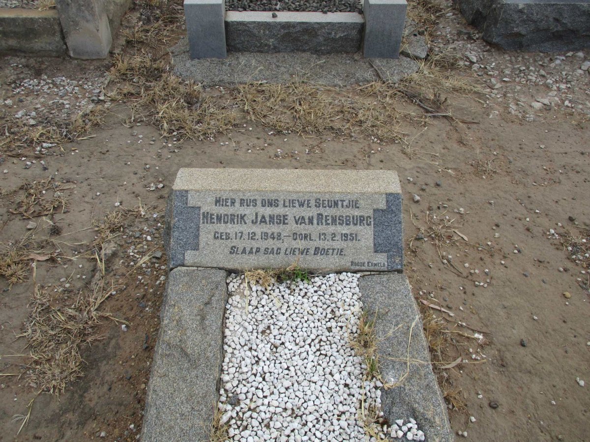 RENSBURG Hendrik, Janse van 1948-1951