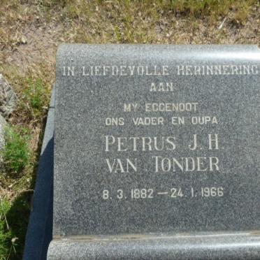 TONDER Petrus J.H., van 1882-1966