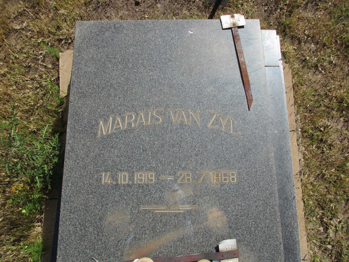 ZYL Marais, van 1919-1968