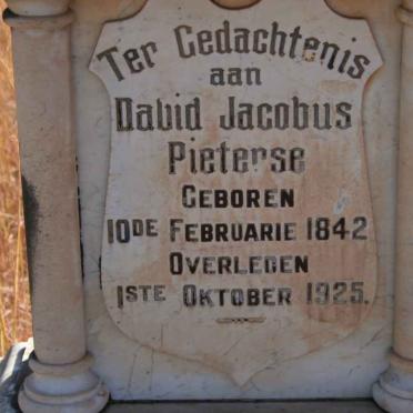 PIETERSE David Jacobus 1842-1925