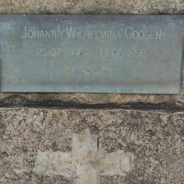 GOOSEN Johanna Wilhelmina 1946-1998
