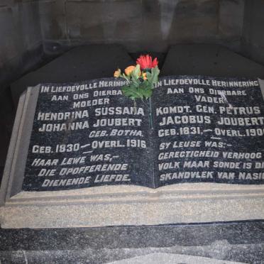 JOUBERT Petrus Jacobus 1831-1900 &amp; Hendrina Sussana Johanna BOTHA 1830-1916
