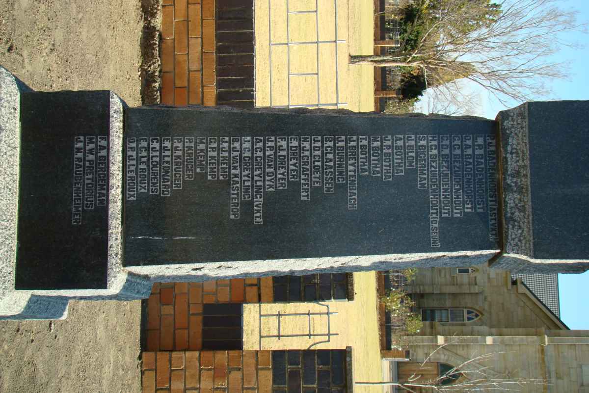 Gesneuwelde Burgers Wakkerstroom Kommando 1899-1902_3