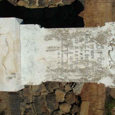 BREYTENBACH Maria C.E. nee DU PREEZ 1880-1916