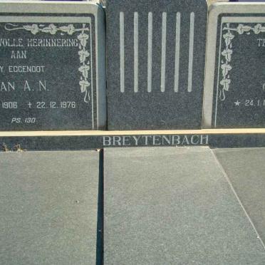 BREYTENBACH Jan A.N. 1906-1976 &amp; Dora MARKGRAAFF 1911-1997