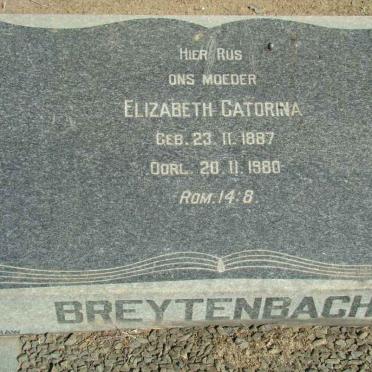 BREYTENBACH Elizabeth Catorina 1887-1980