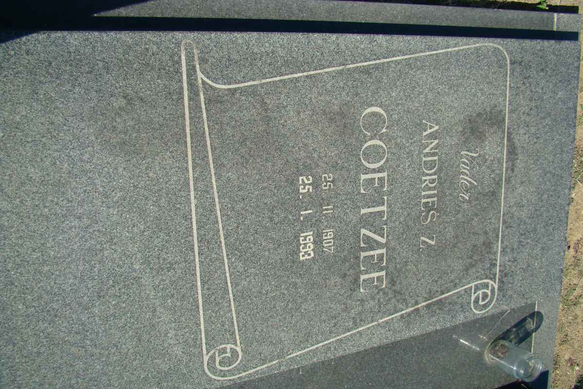 COETZEE Andries Z. 1907-1993