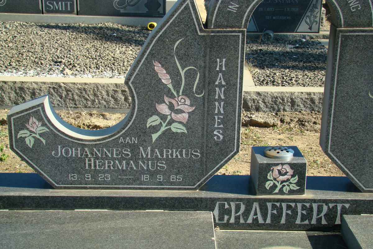 CRAFFERT Johannes Markus Hermanus 1923-1985
