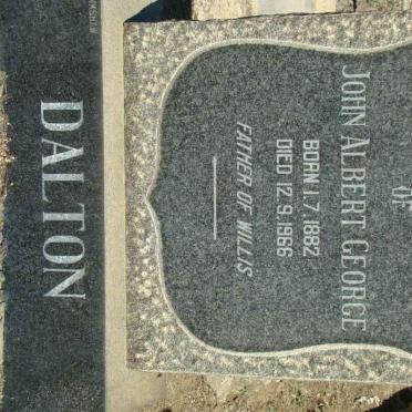 DALTON John Albert George 1882-1966