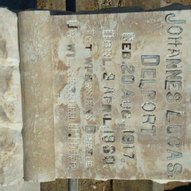 DELPORT Johannes Lucas 1917-1930