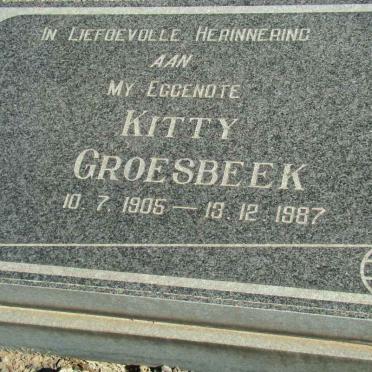 GROESBEEK Kitty 1905-1987