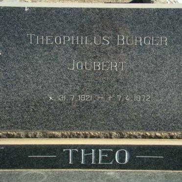 JOUBERT Theophilus Burger 1921-1972