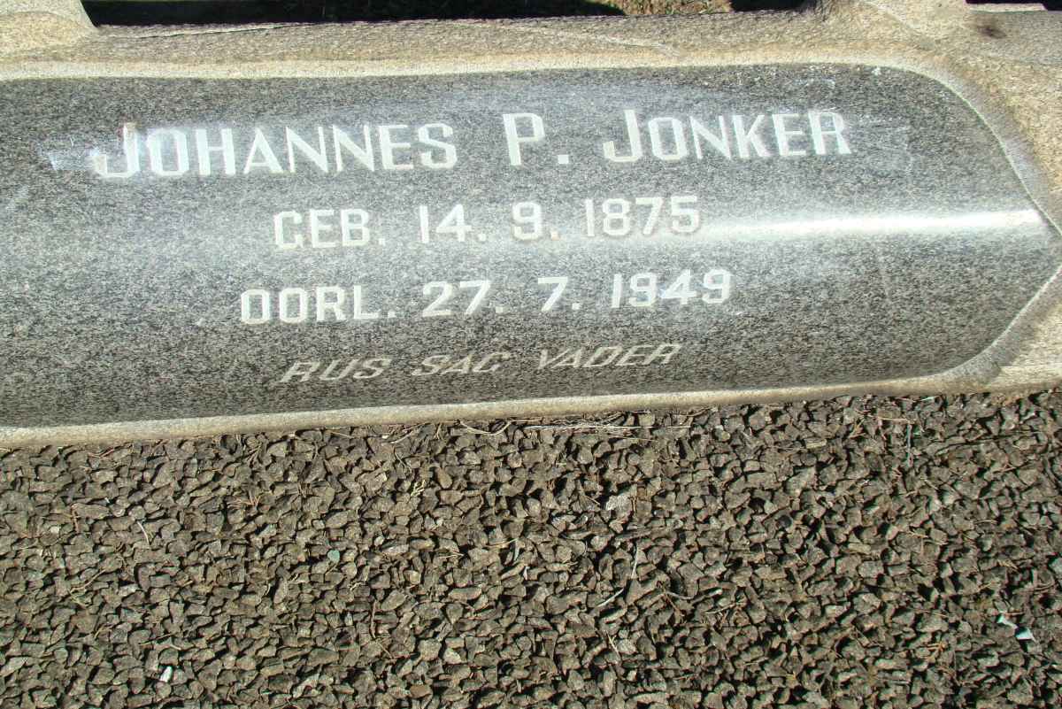 JONKER Johannes P. 1875-1949