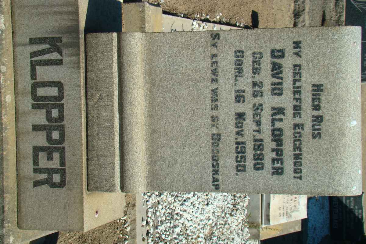 KLOPPER David 1880-1950