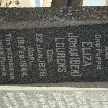LOURENS Eliza Johan 1878-1944