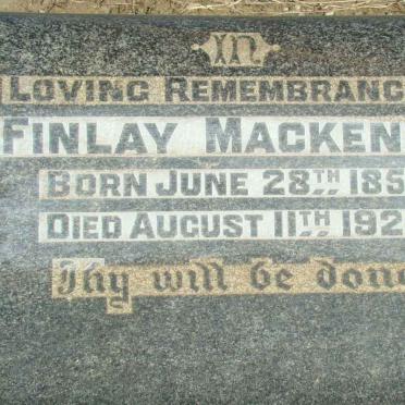 MacKENZIE Finlay 1856-1929