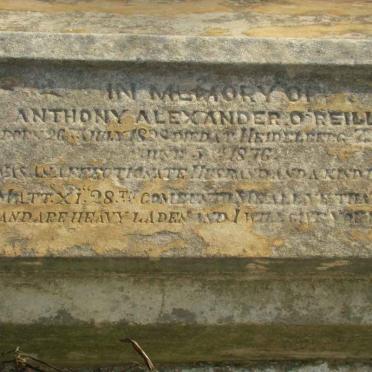 O’REILLY Anthony Alexander 1828-1876 