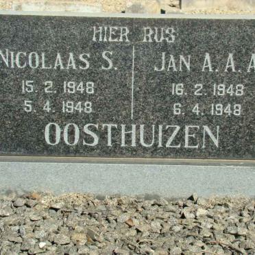 OOSTHUIZEN Nicolaas S. 1948-1948 :: OOSTHUIZEN Jan A.A.A. 1948-1948
