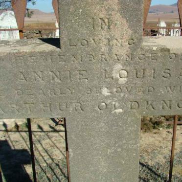 OLDKNOW Annie Louisa 1855-1882 :: OLDKNOW Infant 1882-1882