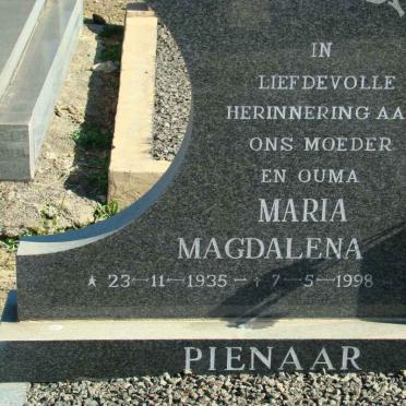 PIENAAR Maria Magdalena 1935-1998