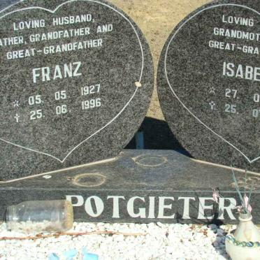 POTGIETER Franz 1927-1996 &amp; Isabella 1933-2004