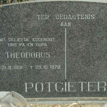 POTGIETER Theodorus 1931-1979