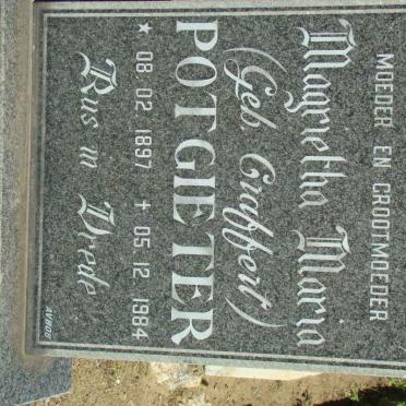 POTGIETER Magrietha Maria nee CRAFFERT 1897-1984