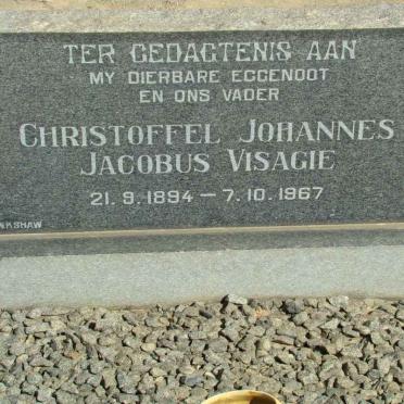 VISAGIE Christoffel Johannes Jacobus 1894-1967