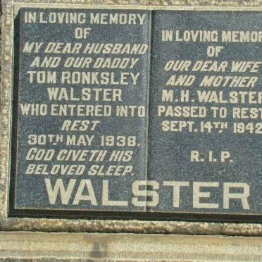 WALSTER Tom Ronksley -1938 &amp; M.H. -1942