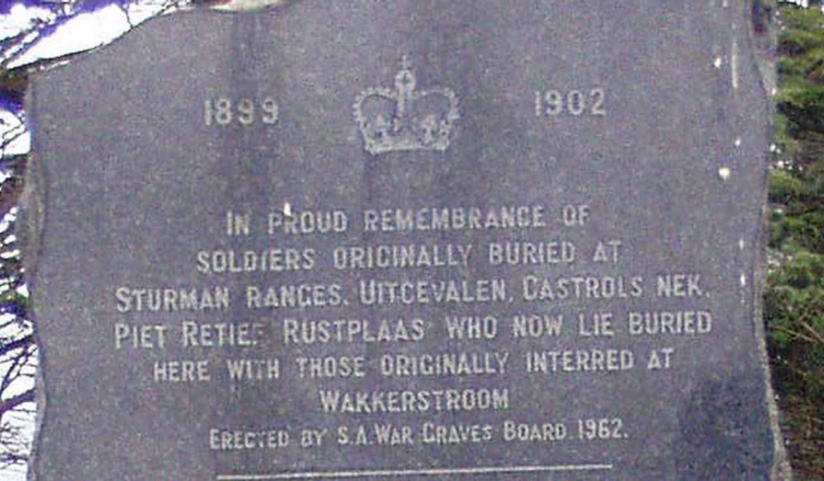 In Remembrance of British Soldiers 1899-1902