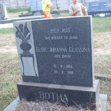BOTHA Elsie Johanna Classina nee BRITS 1884-1966