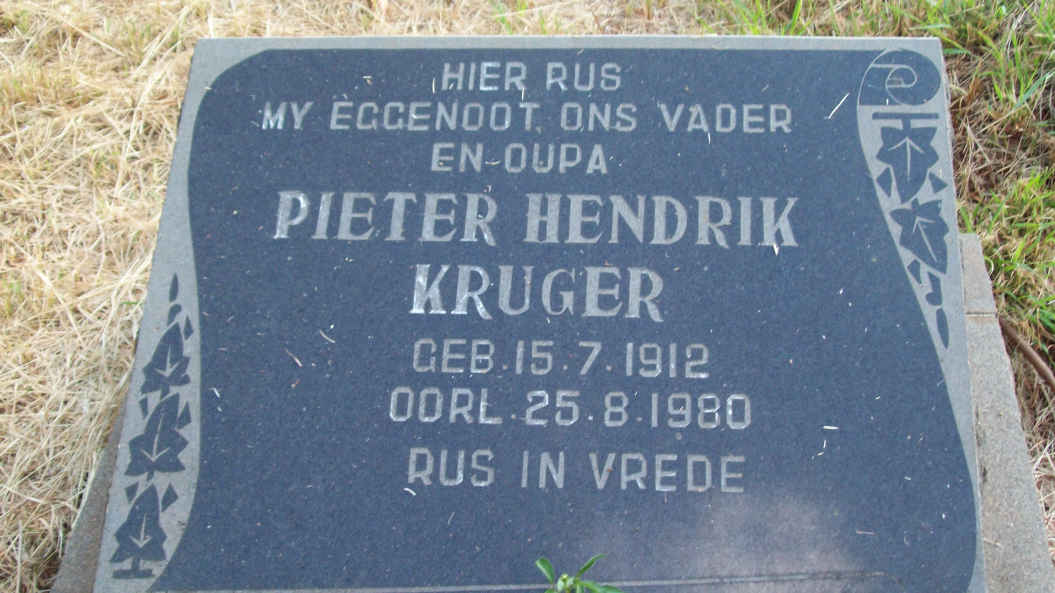 KRUGER Pieter Hendrik 1912-1980