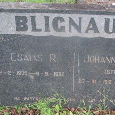 BLIGNAUT Esaias R. 1905-1992 &amp; Johanna F.W. STRÖH 1912-1969