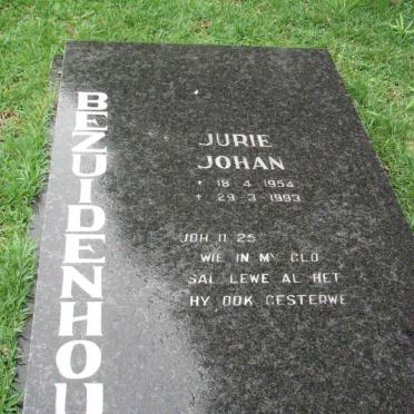 BEZUIDENHOUT Jurie Johan 1954-1993