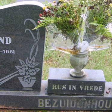 BEZUIDENHOUT Wynand -1981 &amp; Sarah Johanna -2006