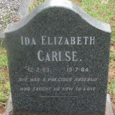 CARLSE Ida Elizabeth 1963-1964