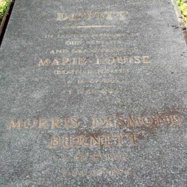 DEVITT Marie Louise nee ? :: BURNETT Morris Desmond 19?8-1994