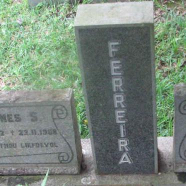 FERREIRA Johannes S. 1892-1968 Miriam M. 1892-1968
