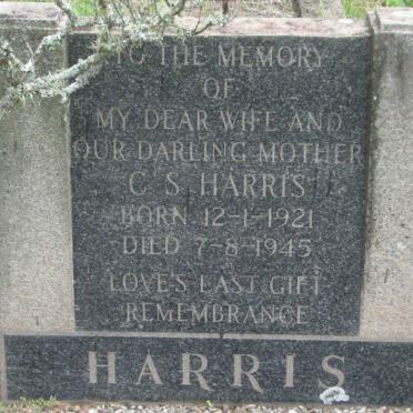 HARRIS C.S. 1921-1945