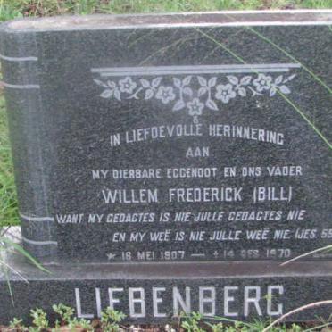 LIEBENBERG Willem Frederick 1907-1970
