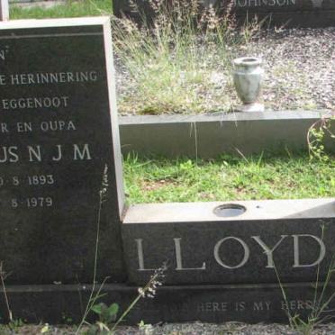 LLOYD Jacobus N.J.M. 1893-1979 &amp; Rachel Wilhelmina 1909-1993