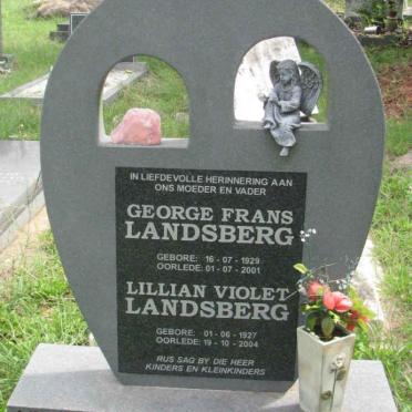 LANDSBERG George Frans 1929-2001 &amp; Lillian Violet 1927-2004