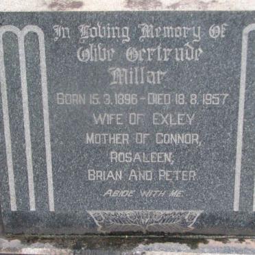 MILLAR Olive Gertrude 1896-1957