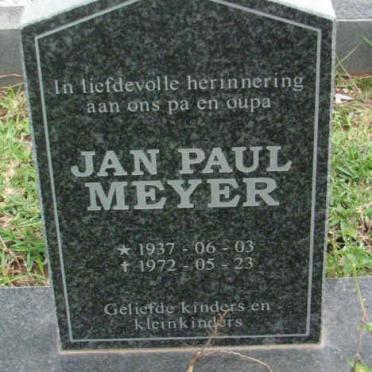 MEYER Jan Paul 1937-1972