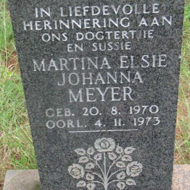 MEYER Martina Elsie Johanna 1970-1973