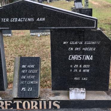 PRETORIUS Christina 1933-1976