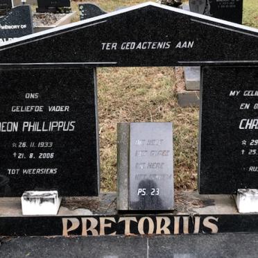 PRETORIUS Gideon Phillippus 1933-2006 &amp; Christina 1933-1976