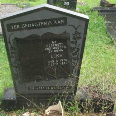 ROOYEN Lena, van 1920-1989