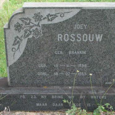 ROSSOUW Joey nee BRANKIN 1898-1985