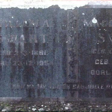 SWART Willem A. 1881-1954 &amp; Magdalena M. GROENEWALD 1887-19??